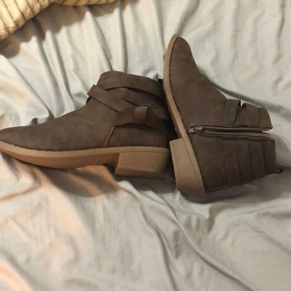 Dark brown boots